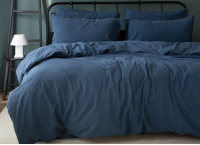 Постельное белье Washed Cotton Loom And Flow - Jadora Denim (Турция), евро